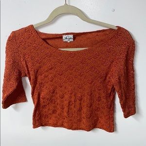 Burnt orange Angela top